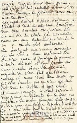 Marquis De Sade Autograph Letter Signed To His Wife. Prison Of Vincennes 1783
