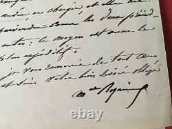 Marshal BAZAINE Autographed Letter signed to Eugene PLON publisher, printer 1882