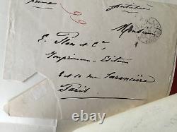 Marshal BAZAINE Autographed Letter signed to Eugene PLON publisher, printer 1882