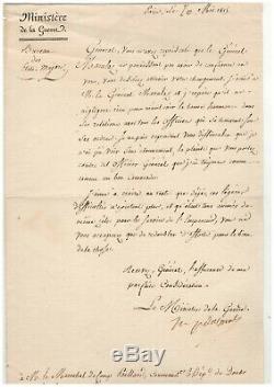 Marshal Davoust / Letter Signed / Marulaz / Napoleon / Hundred Days / Besancon