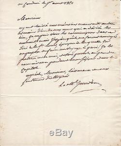 Marshal Jourdan Signed Autograph Letter (napoleon Ier)