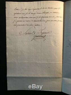 Marshal Jourdan / Signed Letter (1794) / Army Of The Moselle / Longwy / Moreau
