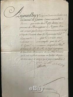 Marshal Of Villars / Letter Signed (1714) / Regency / Louis XV