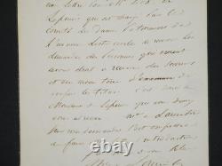 Marshal de Lauriston autograph letter signed Gretry Lefresnois