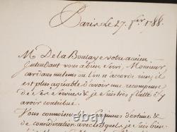 Marshal of Mouchy Signed Manuscript Letter Autograph of Knight de Maucor