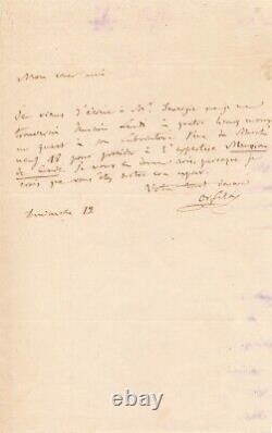 Mathieu ORFILA forensic expert signed autograph letter