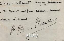 Mathieu de Noailles husband of Anna de Noailles Poetess, signed autograph letter