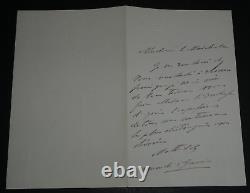 Mathilde Bonaparte, Princess Autography Letter Signed Invitation