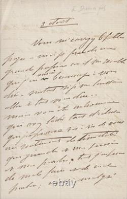 Mathilde Bonaparte Signed Autograph Letter To Alexandre Dumas Fils Amour