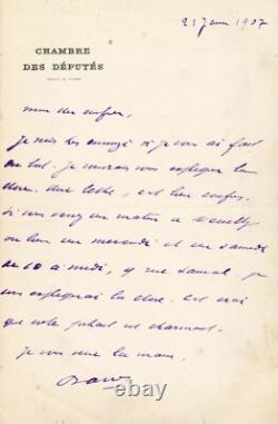 Maurice Barrès 6 autograph letters 1 signed letter Germany mail La Ramée