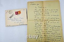 Maurice DRUON signed autograph letter