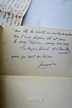 Maurice DRUON signed autograph letter