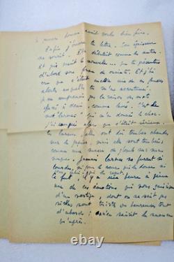 Maurice DRUON signed autograph letter