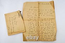 Maurice DRUON signed autograph letter from Algiers 1944