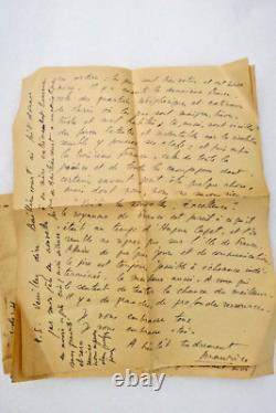 Maurice DRUON signed autograph letter from Algiers 1944