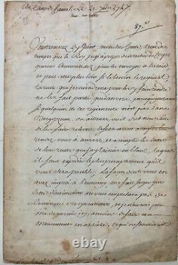 Maurice De Saxe Signed Letter (1747)