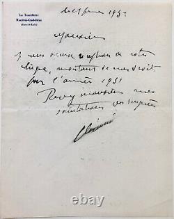 Maurice De Vlaminck Two Signed Autograph Letters (1932)