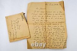 Maurice Druon autographed letter signed from Algiers 1944