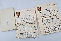 Maurice Druon signed autograph letter