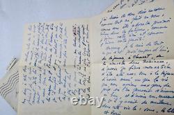 Maurice Druon signed autograph letter