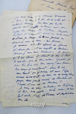 Maurice Druon signed autograph letter