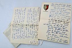 Maurice Druon signed autograph letter