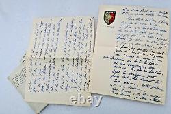 Maurice Druon signed autograph letter