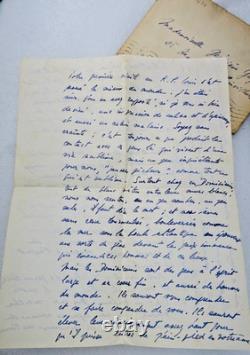 Maurice Druon signed autograph letter