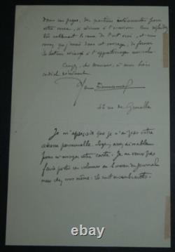 Maurice Emmanuel, composer, signed autograph letter, L’Art Vrai, 1911