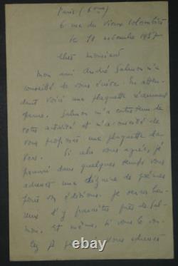 Maurice Fombeure Autograph Letter Signed “André Salmon advised me,” 1937