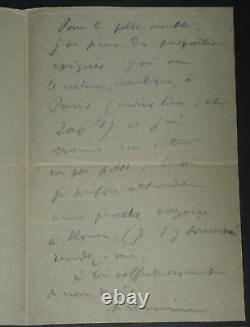 Maurice LEBLANC SIGNED AUTOGRAPH LETTER in pencil, 2 pages