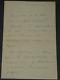 Maurice Leblanc Autographed Signed Letter In Pencil, 2 Pages