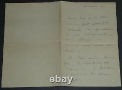 Maurice Leblanc Autographed Signed Letter in Pencil, 2 Pages