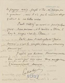 Maurice Paléologue Signed Autograph Letter To Gabriel Hanotaux Rare