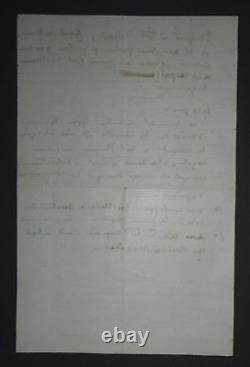 Maurice SAND Autographed Letter Signed, Voyage on board the yacht Jérôme Napoléon