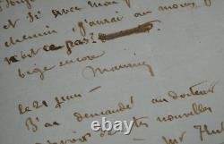 Maurice SAND Autographed Letter Signed, Voyage on board the yacht Jérôme Napoléon