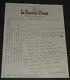 Maurice D'hartoy Autographed Letter Of Praise To Roger Valuet 1950 1 Page