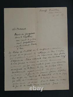 Max Jacob Exceptional Letter Autograph Signee Inedite About His Jewish Filiation