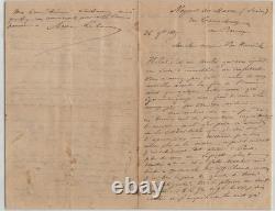Maxime Lalanne Autograph Letter Signed to Van Hoorick, 1885