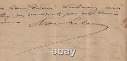 Maxime Lalanne Autograph Letter Signed to Van Hoorick, 1885