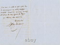 Maxime du Camp 2 signed autograph letters publisher Houssaye Dargaud Review