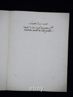 Merlin of Douai signed letter COMMITTEE OF PUBLIC SAFETY, LACOMBE 1795