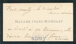 Mialaret Marries Michelet Autograph Letter Signed About Political War 1872