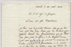 Michel Abdelal Signed handwritten letter, The exiles of the Egyptian Campaign