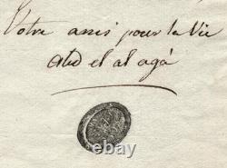 Michel Abdelal Signed handwritten letter, The exiles of the Egyptian Campaign