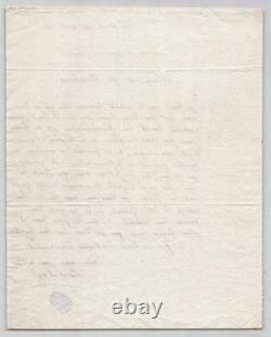 Michel Abdelal Signed handwritten letter, The exiles of the Egyptian Campaign