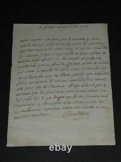 Michel Chamillart Autographed Signed Letter, Pontchartrain, 3 pages, 1693