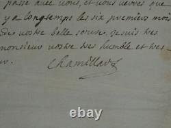 Michel Chamillart Signed Autograph Letter, Pontchartrain, 3 pages, 1693