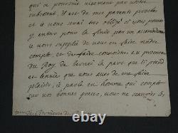 Michel de Chamillart Signed Autograph Letter 1698