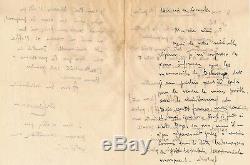 Michel-dimitri Calvocoressi Debussy Coronio Autograph Letter Signed Manuscript